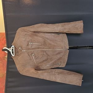 Brown Levi's suede/leather jacket. Size Small